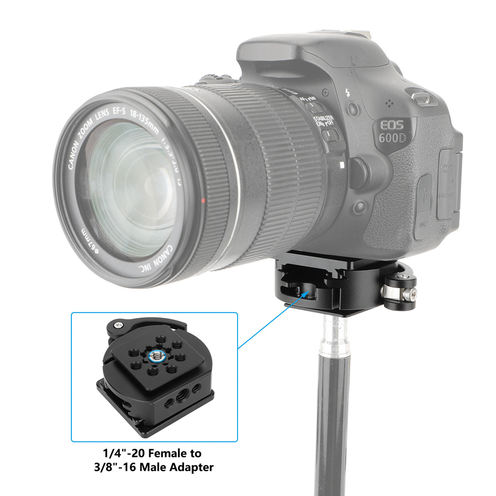 CAMVATE Quick Release ARCA-Type Baseplate with 15mm LWS Rod Mount