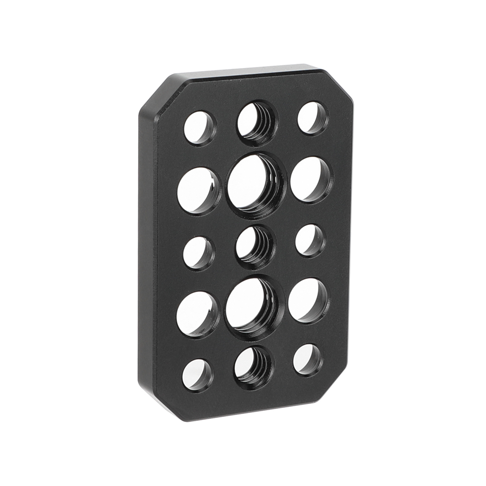 CAMVATE Universal Cheese Plate Extension Plate With 1/4"-20 Mounting Points For Photographic Accessory DIY Configuration