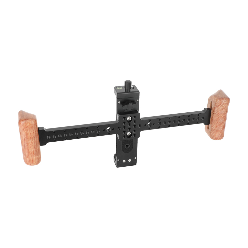 CAMVATE Tablet Mount with Dual Wood Handgrips for iPad/Tablet