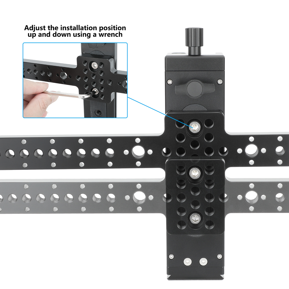 CAMVATE Tablet Mount with Dual Wood Handgrips for iPad/Tablet