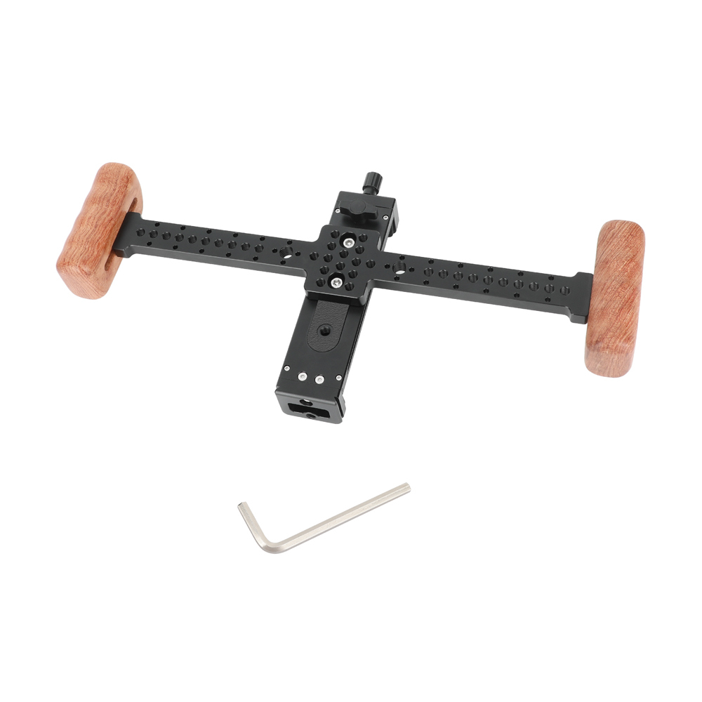 CAMVATE Tablet Mount with Dual Wood Handgrips for iPad/Tablet