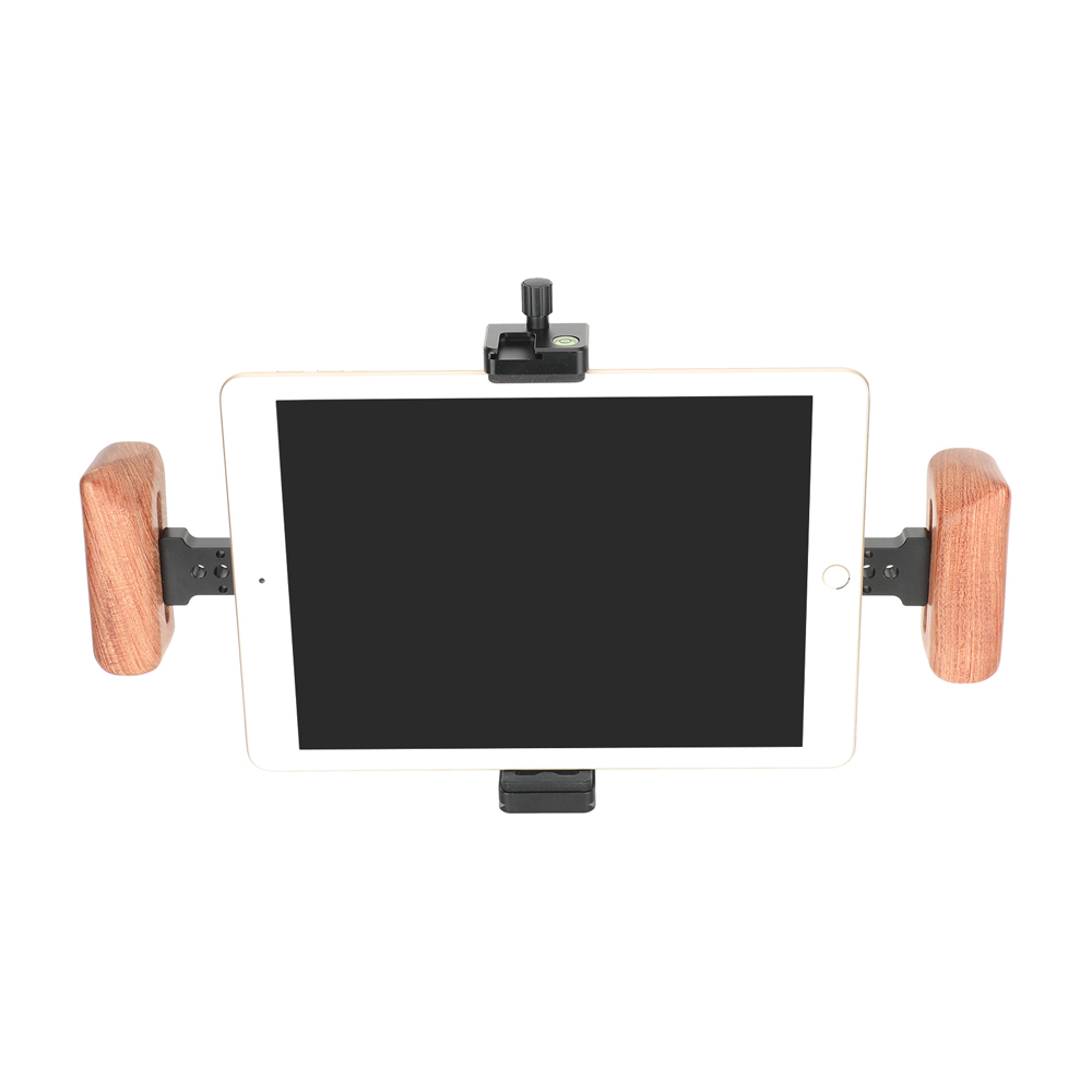 CAMVATE Tablet Mount with Dual Wood Handgrips for iPad/Tablet
