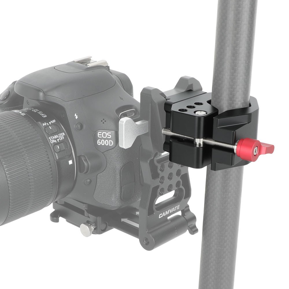CAMVATE Clamp-On Rod Adapter with V-Lock Wedge (25 to 35mm Clamping Diameter Range)