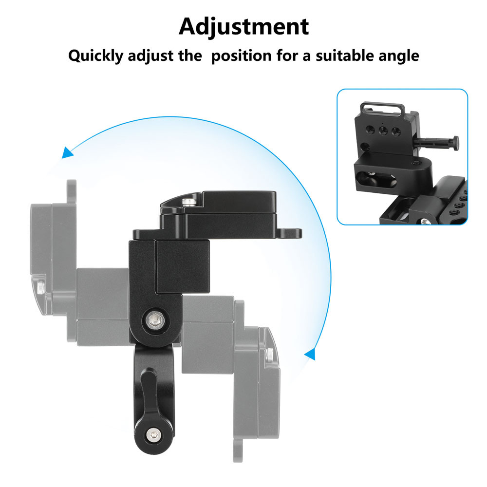 CAMVATE V-Lock Female Adapter with Adjustable 15mm LWS Rod Mount