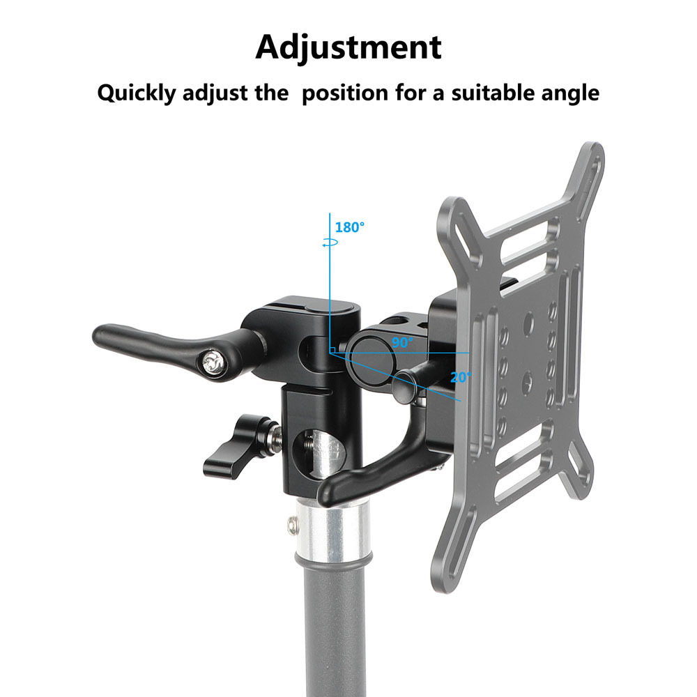 CAMVATE Quick Release V-Lock Mount to C-Stand/Baby Pin Adapter