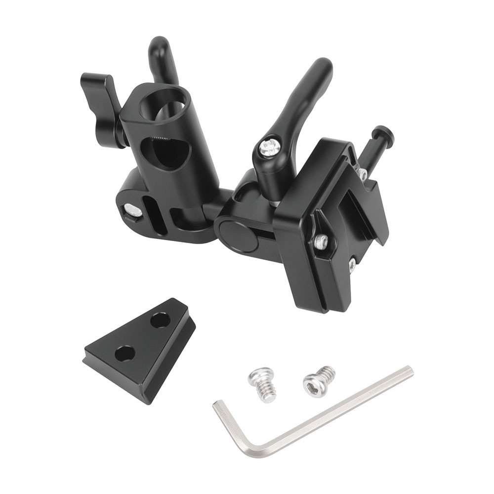 CAMVATE Quick Release V-Lock Mount to C-Stand/Baby Pin Adapter