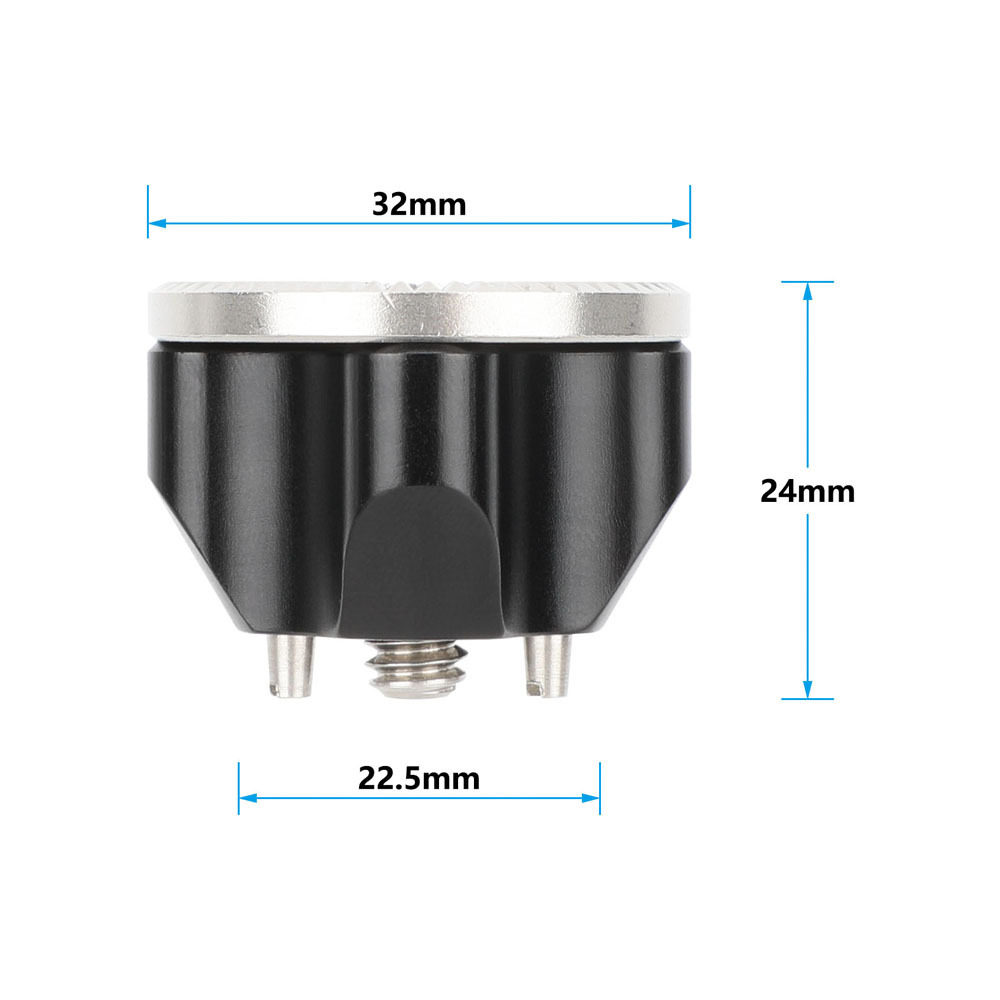 CAMVATE Standard M6 ARRI Rosette Mount With 1/4"-20 Mounting Screw & Locating Pins