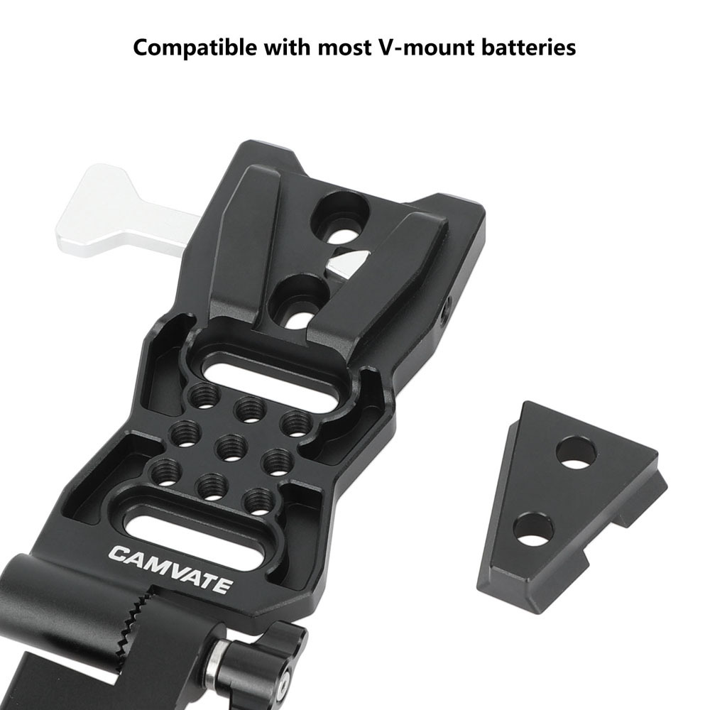 CAMVATE L-Shaped V-Lock Mounting Plate with Arca-Type Quick Release System