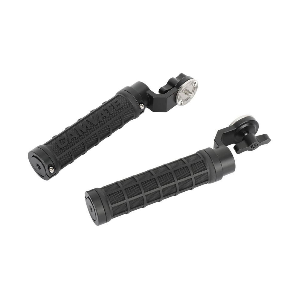 CAMVATE Rubber-covered Hand Grip ( A Pair) With ARRI Rosette M6 Thumbscrew Knob For Handheld Camera Shoulder Mount Rig