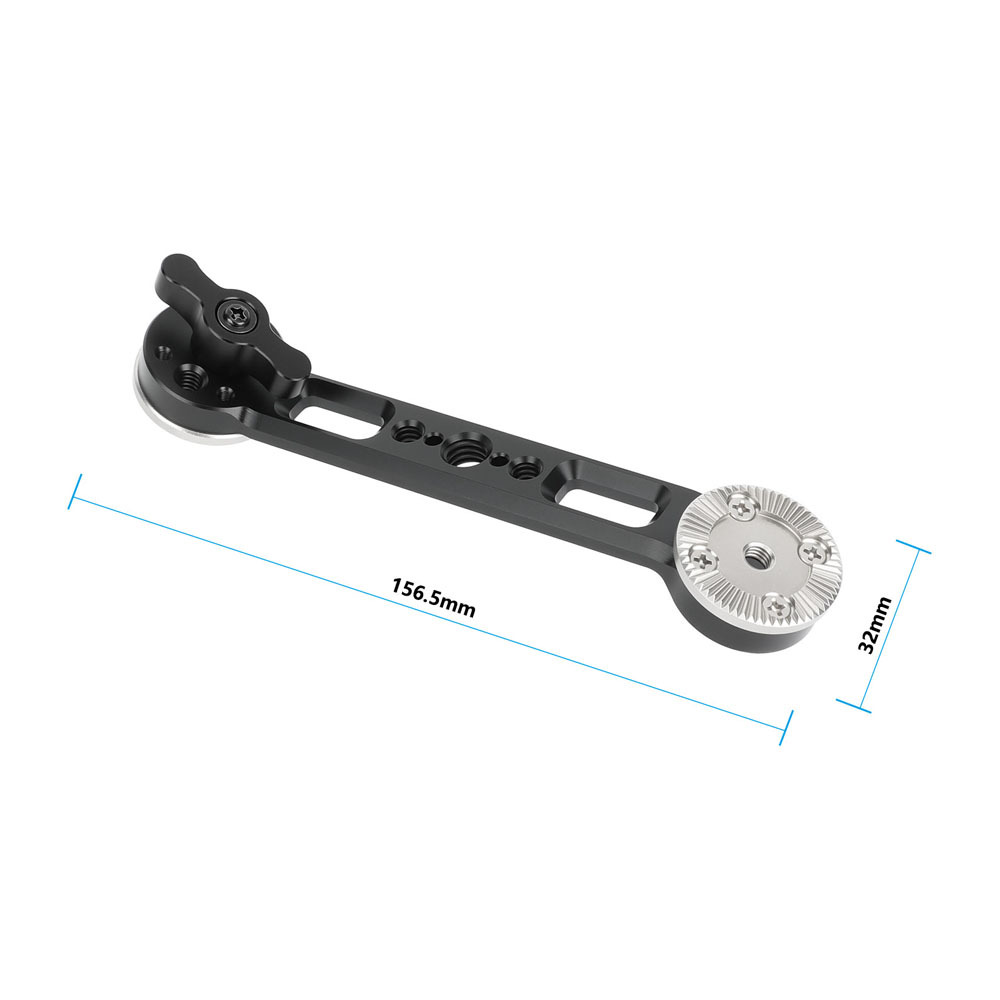CAMVATE ARRI-Style Rosette Extension Arm with NATO Rail and M6 Screw Mounts