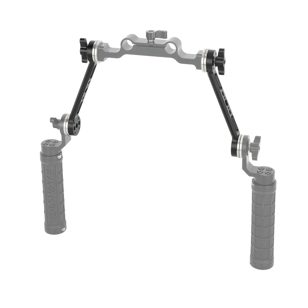 CAMVATE ARRI-Style Rosette Extension Arm with NATO Rail and M6 Screw Mounts
