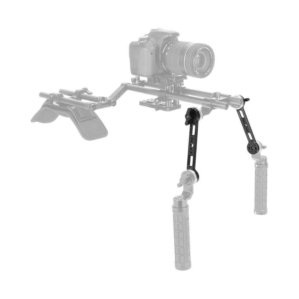 CAMVATE ARRI-Style Rosette Extension Arm with NATO Rail and M6 Screw Mounts