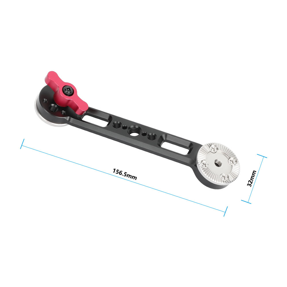 CAMVATE ARRI-Style Rosette Extension Arm with NATO Rail and M6 Screw Mounts