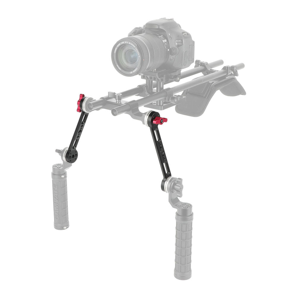 CAMVATE ARRI-Style Rosette Extension Arm with NATO Rail and M6 Screw Mounts