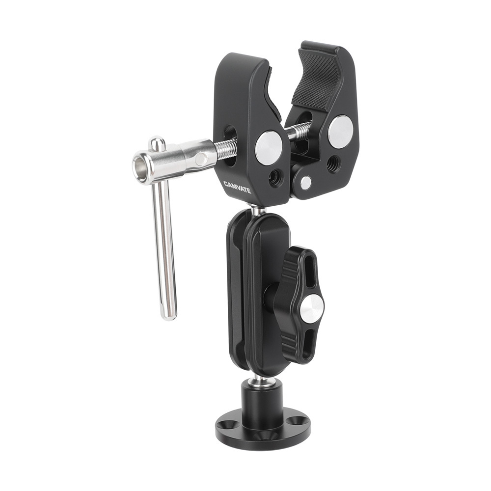 CAMVATE Super Crab Gripper Clamp with Mini Magic Arm
