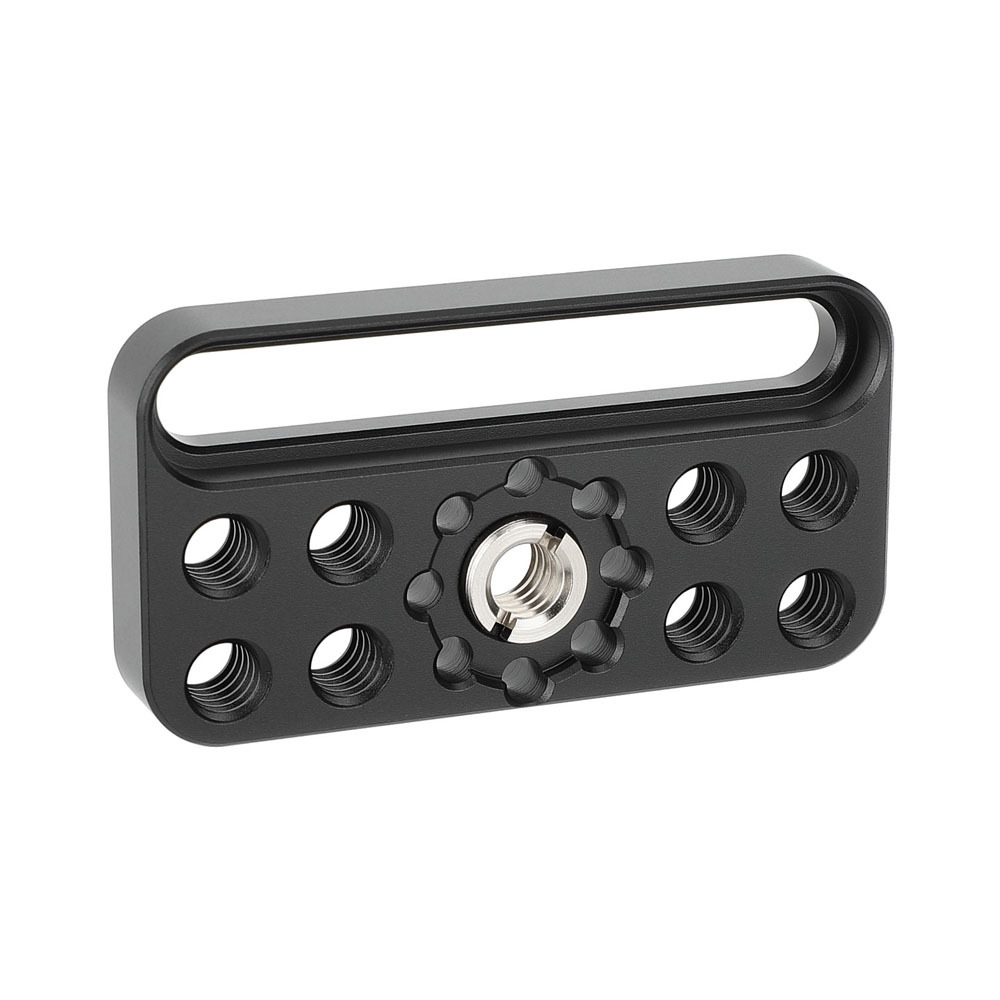 CAMVATE Mini Cheese Plate with Single Countersunk Slot & 1/4"-20 Threads