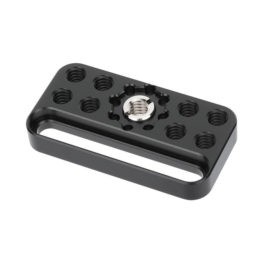 CAMVATE Mini Cheese Plate with Single Countersunk Slot & 1/4"-20 Threads