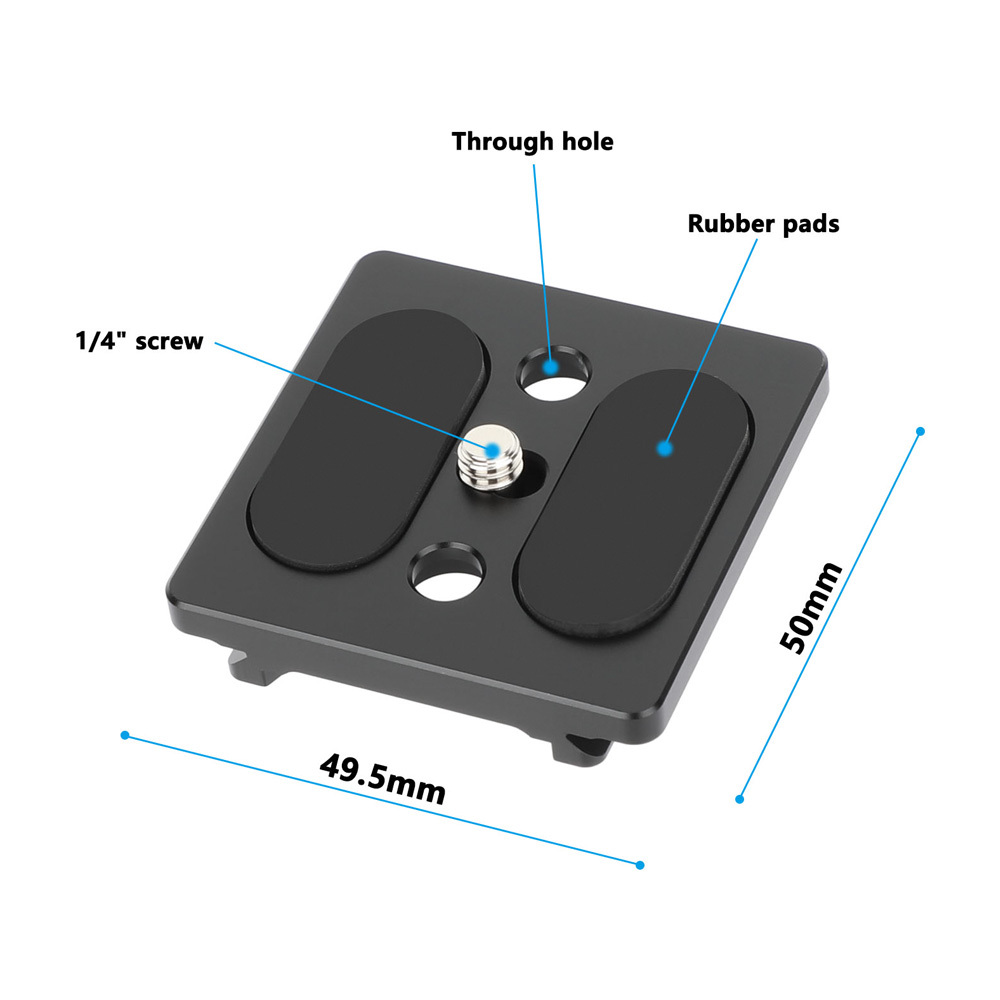CAMVATE ARCA Swiss Style Quick Release Plate Sliding Mount With 1/4"-20 Mounting Stud For DSLR Camera Cage