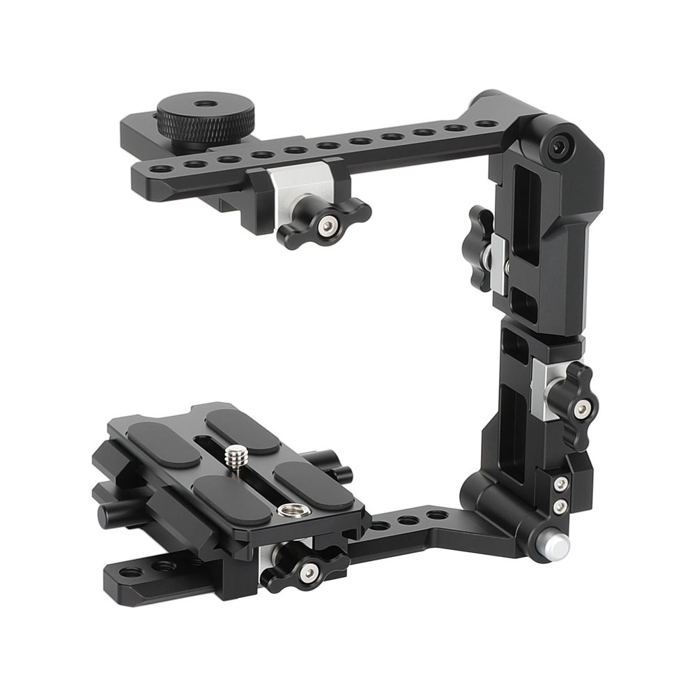 CAMVATE Quick Release Foldable Half Cage Kit with Arca-Type Baseplate