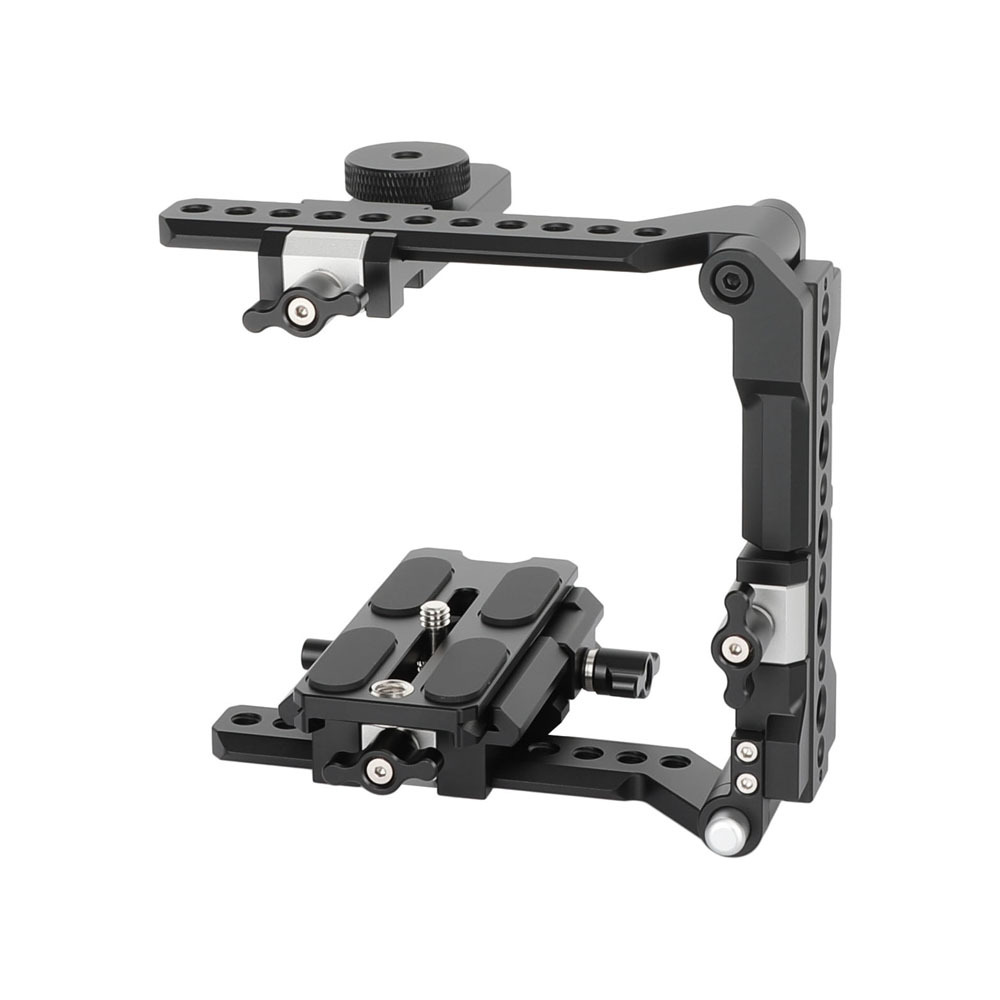CAMVATE Quick Release Foldable Half Cage Kit with Arca-Type Baseplate