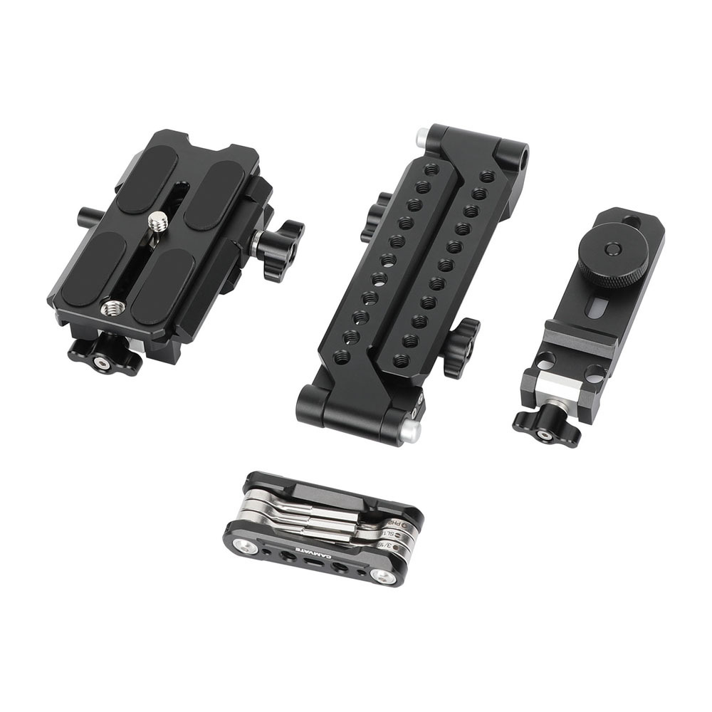 CAMVATE Quick Release Foldable Half Cage Kit with Arca-Type Baseplate