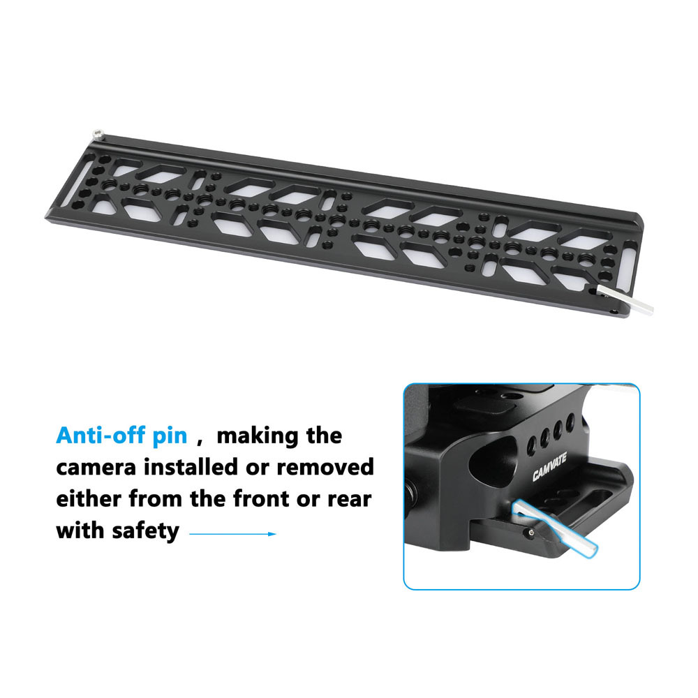 CAMVATE 12" ARRI-Standard Bottom Dovetail Plate