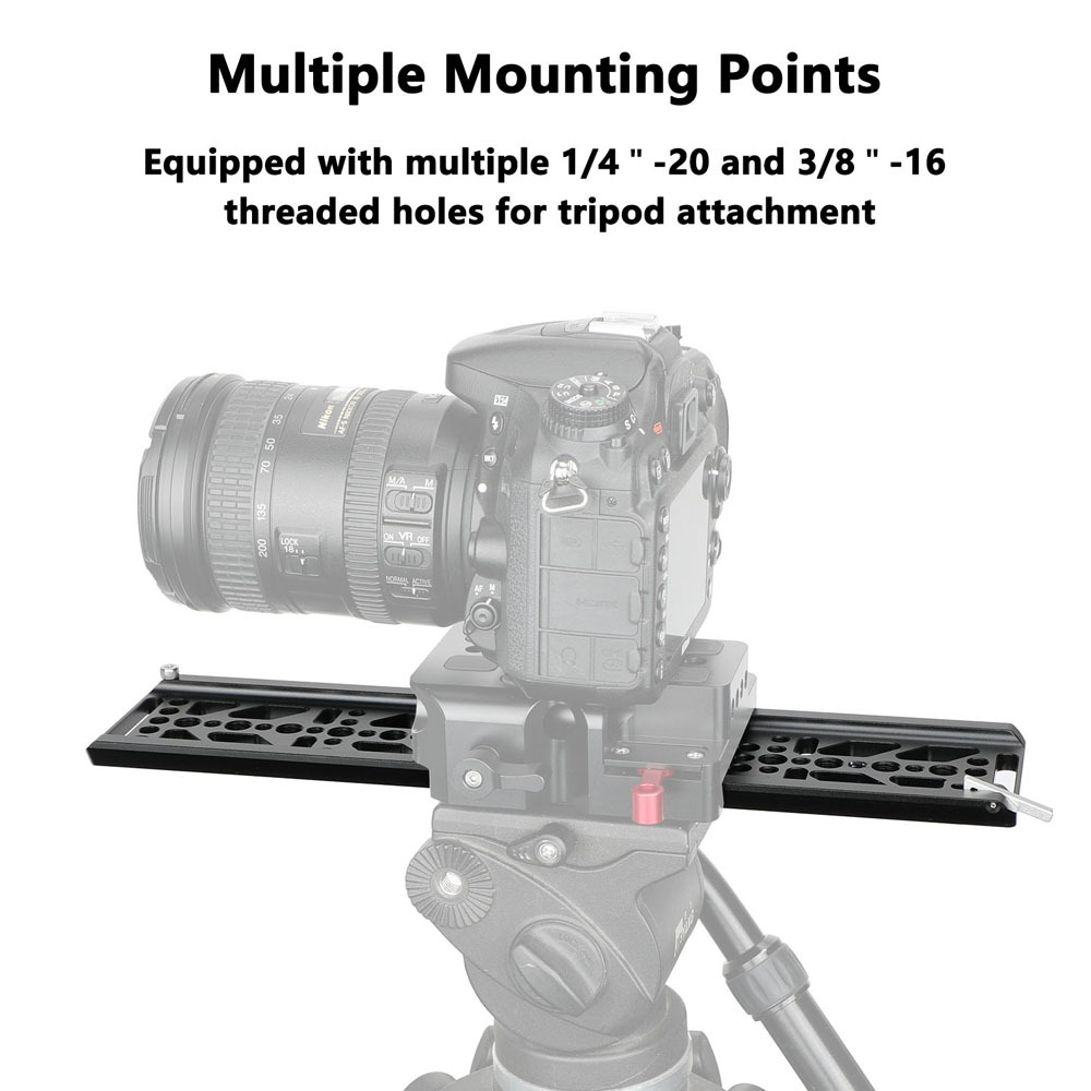 CAMVATE 12" ARRI-Standard Bottom Dovetail Plate