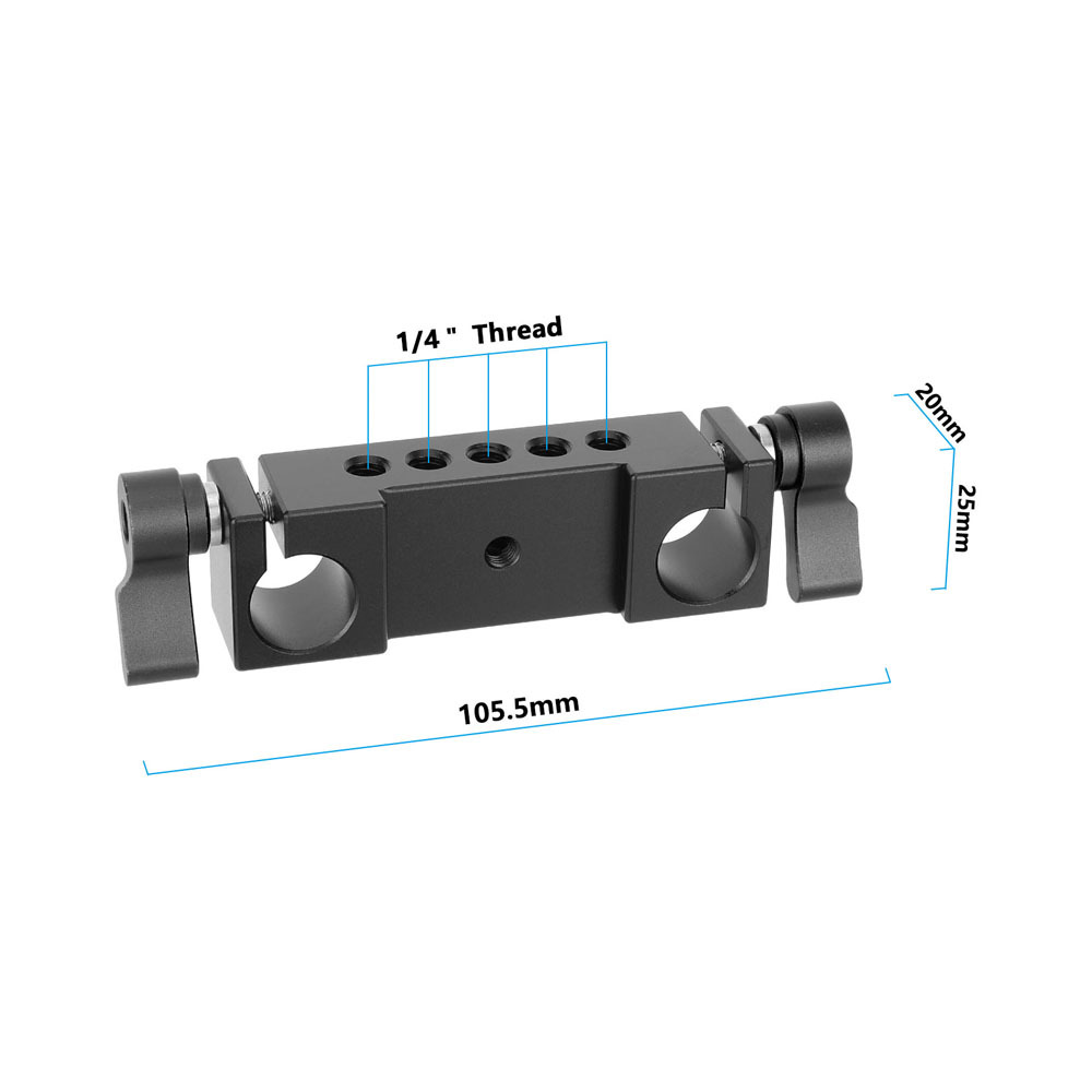 CAMVATE Rod Clamp 15mm Railblock fr DSLR 15mm Rail Rig Rod Support System
