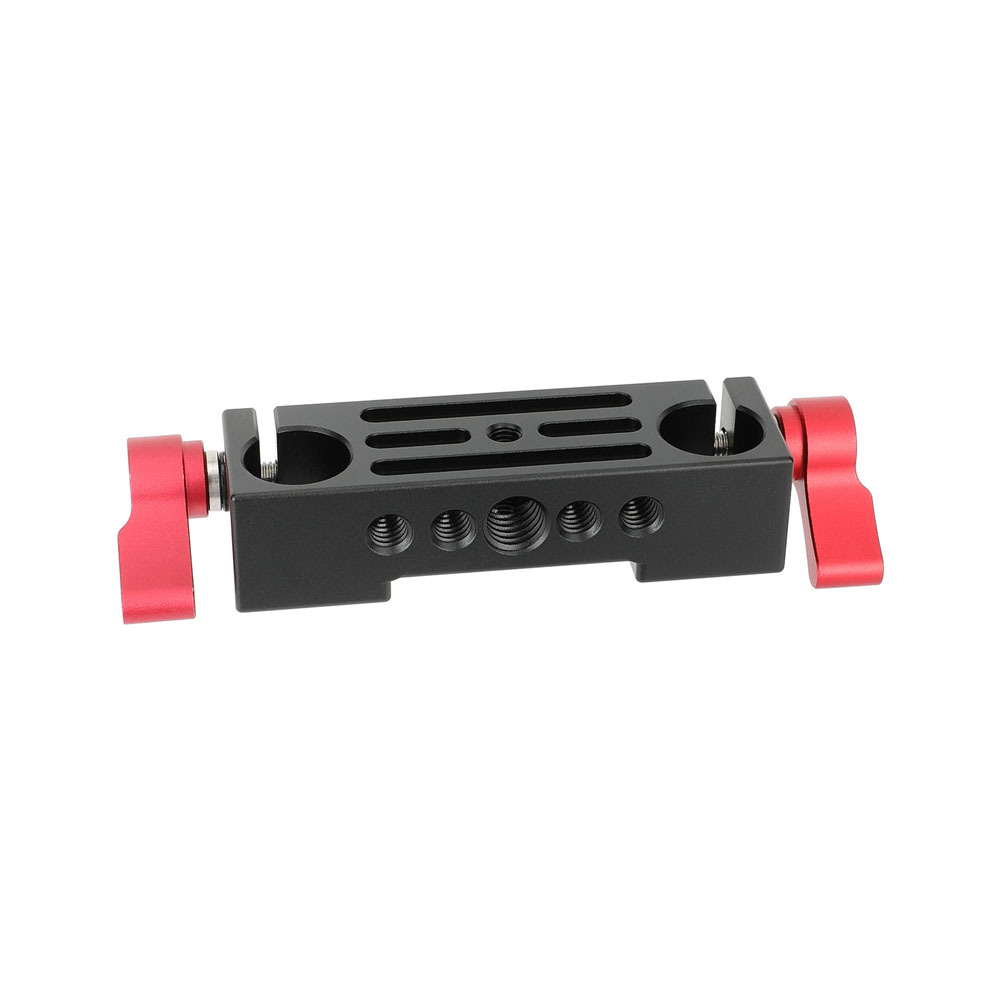CAMVATE 15mm Railblock Rod Clamp Mount Hloder fr DSLR 15mm Rail Rig Cage Base Plate