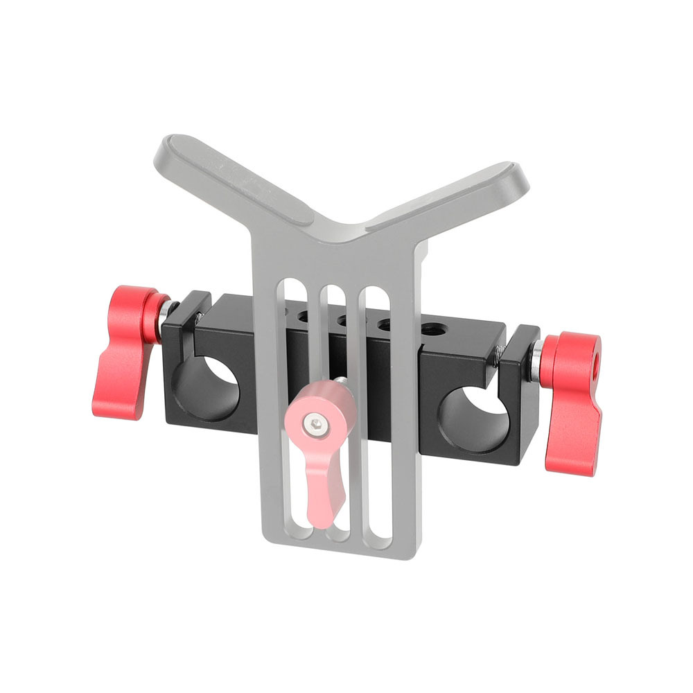 CAMVATE 15mm Railblock Rod Clamp Mount Hloder fr DSLR 15mm Rail Rig Cage Base Plate
