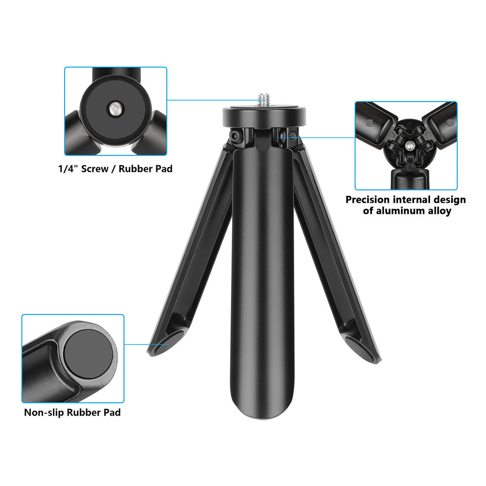 CAMVATE Mini Tabletop Tripod with 1/4"-20 Mount