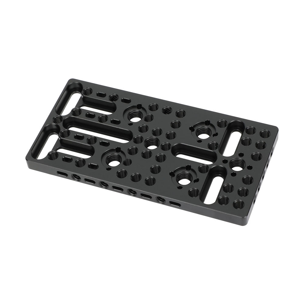 CAMVATE Multi-Purpose Mounting Cheese Plate with Anti-Twist 1/4"-20 & 3/8"-16 Threads