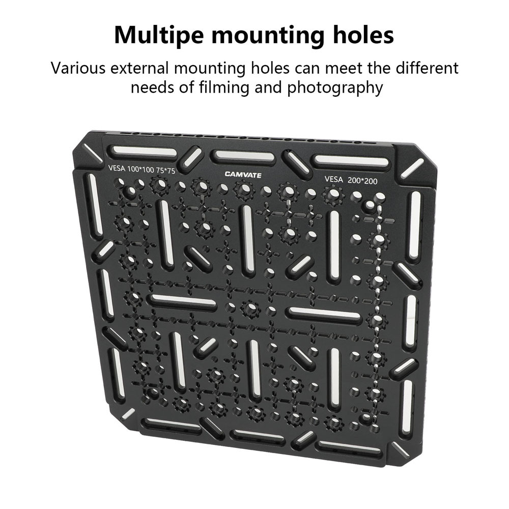 CAMVATE Multipurpose Cheese Plate for VESA Monitors (75 x 75mm, 100 x 100mm, 200 x 100mm, 200 x 200mm)