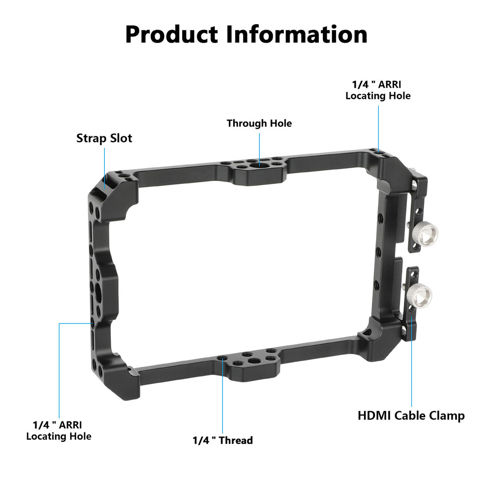 CAMVATE Full Monitor Cage for PORTKEYS BM5IV/BM5IV WR 5.5