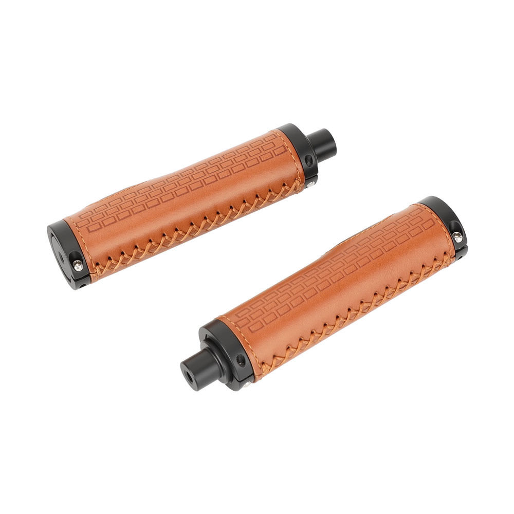 CAMVATE Rubber Hand Grip With 15mm Rod & 1/4"-20 Mounting Points For DSLR Camera Shoulder Mount Rig (Black Fixing Ring)