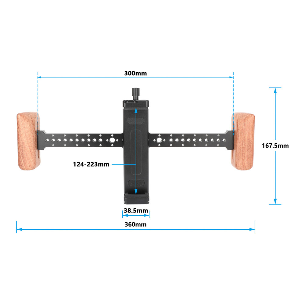 CAMVATE Tablet Mount with Dual Handgrips for iPad/Tablet