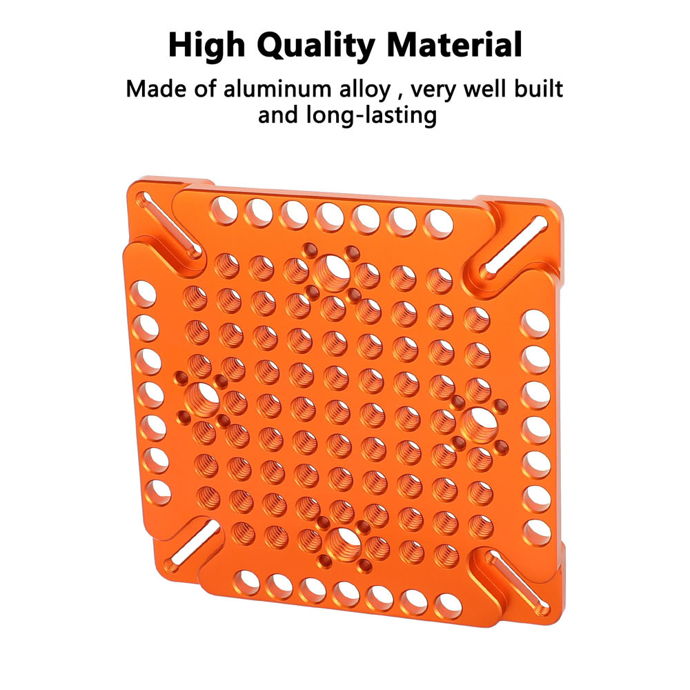 CAMVATE Multipurpose Cheese Plate with 75 to 100mm VESA Mount (Orange)