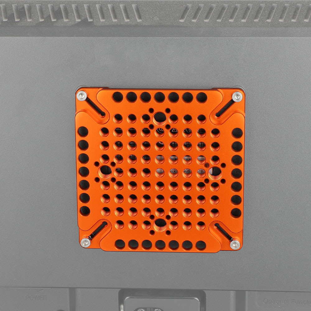 CAMVATE Multipurpose Cheese Plate with 75 to 100mm VESA Mount (Orange)