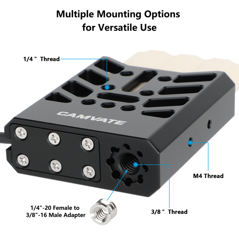 CAMVATE Universal SSD Holder Adjustable Hard Drive Clamp With 1/4"-20 Mounting Points For Width Range 32mm ~ 64mm