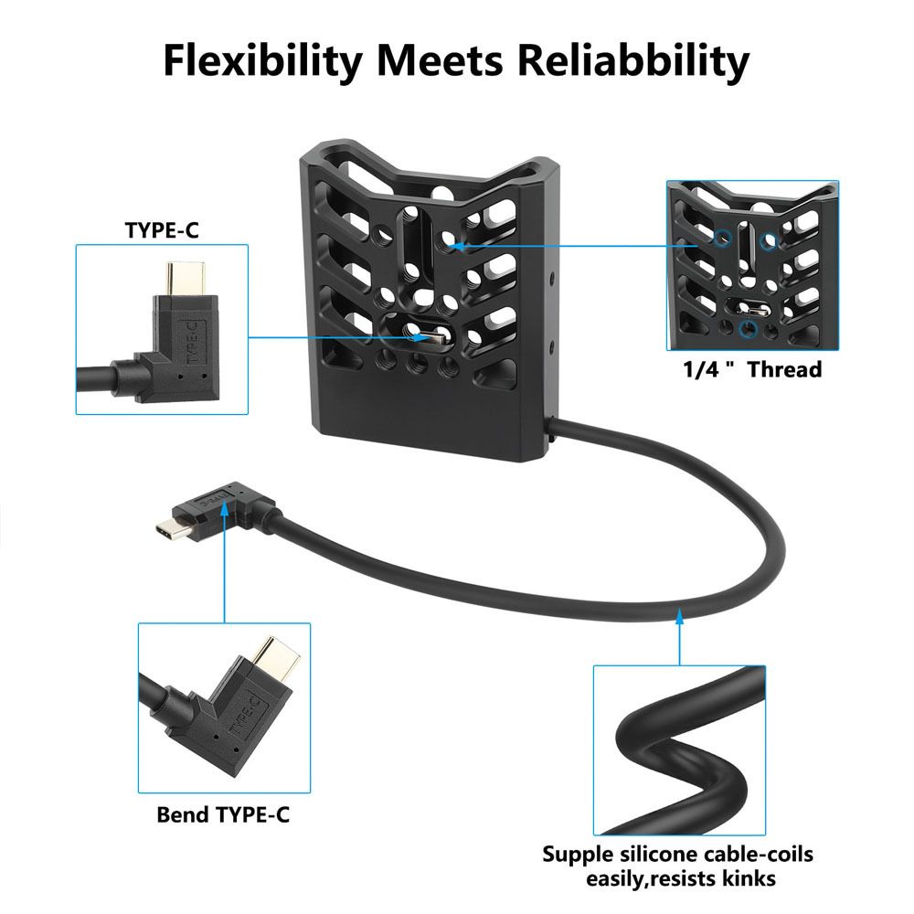 CAMVATE Universal SSD Holder Adjustable Hard Drive Clamp With 1/4"-20 Mounting Points For Width Range 32mm ~ 64mm