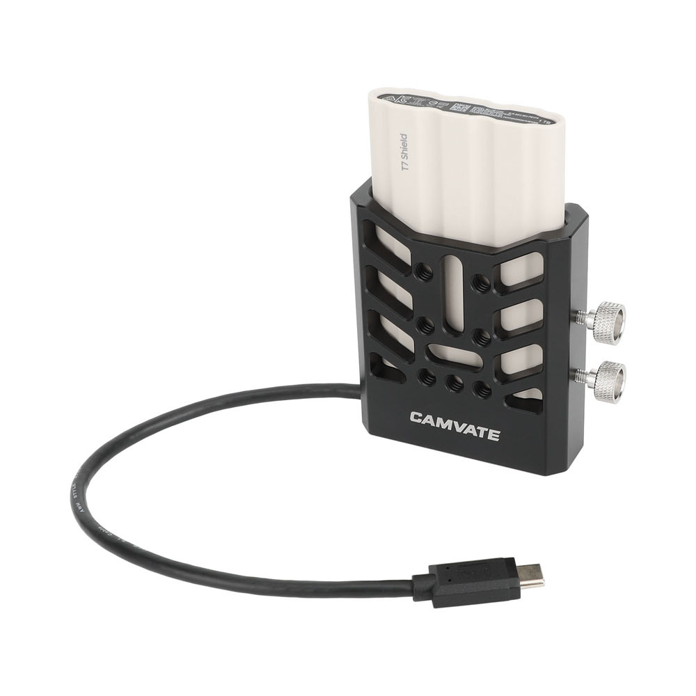 CAMVATE Universal SSD Holder Adjustable Hard Drive Clamp With 1/4"-20 Mounting Points For Width Range 32mm ~ 64mm