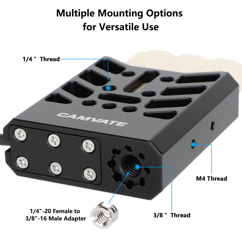 CAMVATE Universal SSD Holder Adjustable Hard Drive Clamp With 1/4"-20 Mounting Points For Width Range 32mm ~ 64mm
