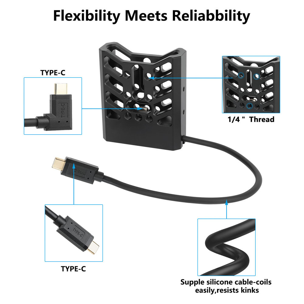 CAMVATE Universal SSD Holder Adjustable Hard Drive Clamp With 1/4"-20 Mounting Points For Width Range 32mm ~ 64mm