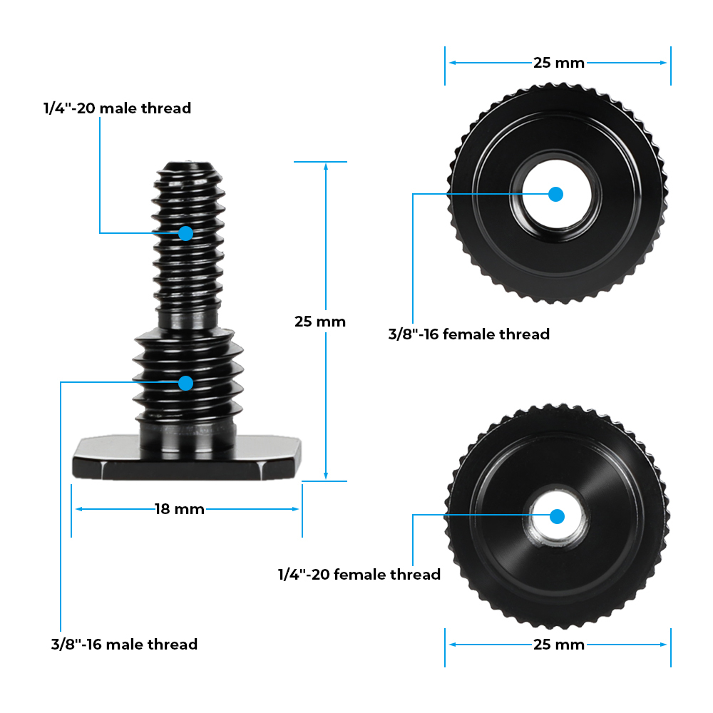 CAMVATE 1/4"  Hot Shoe Adapter