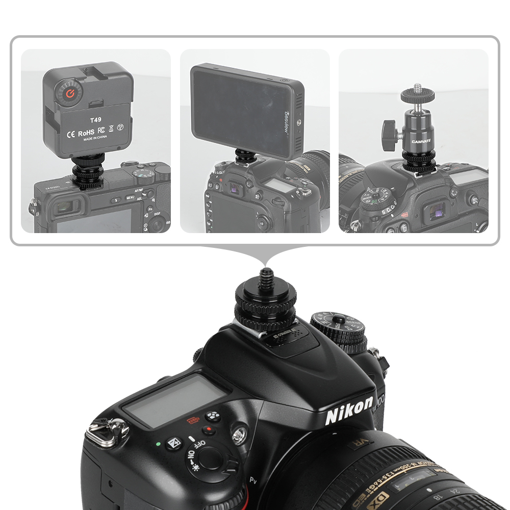 CAMVATE 1/4"  Hot Shoe Adapter