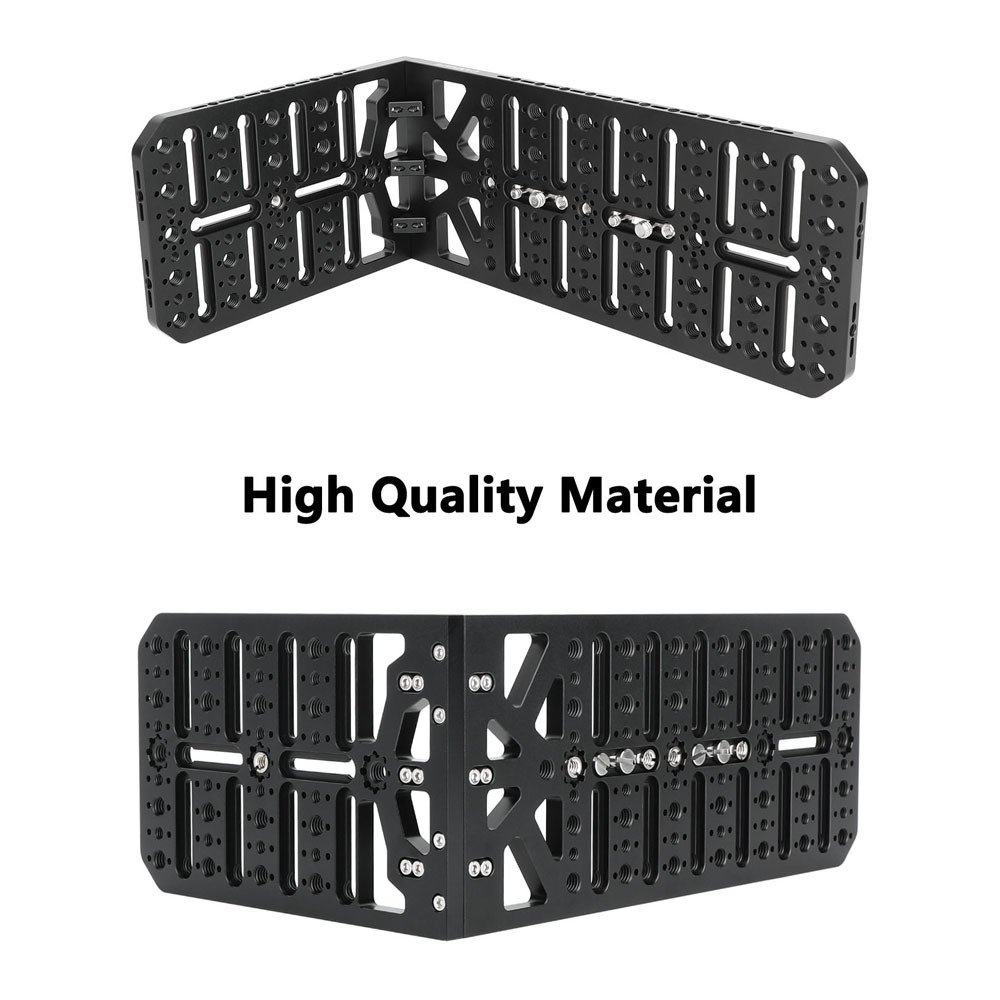 CAMVATE Double Cheese Plate L Type Extension Mounting Platform With 1/4" & 3/8" Thread Holes For Camcorder / ARRI 12" Dovetail Plate