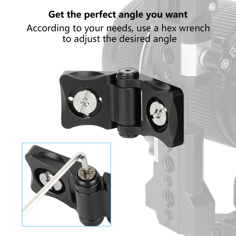 CAMVATE 1/4"-20 & 3/8"-16 Anti-Twist Accessory Mount (90-Degree)