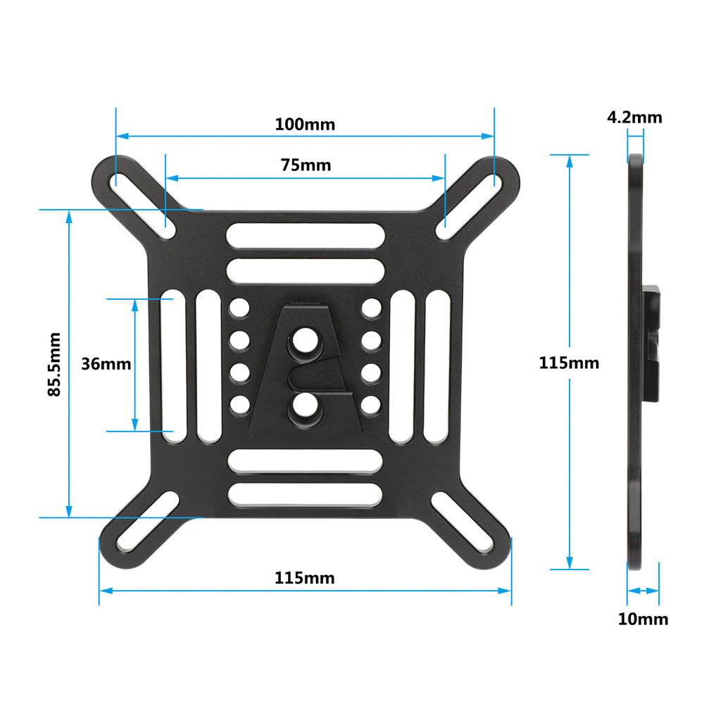 CAMVATE Adjustable VESA Monitor Bracket with 5/8" Pole Mount