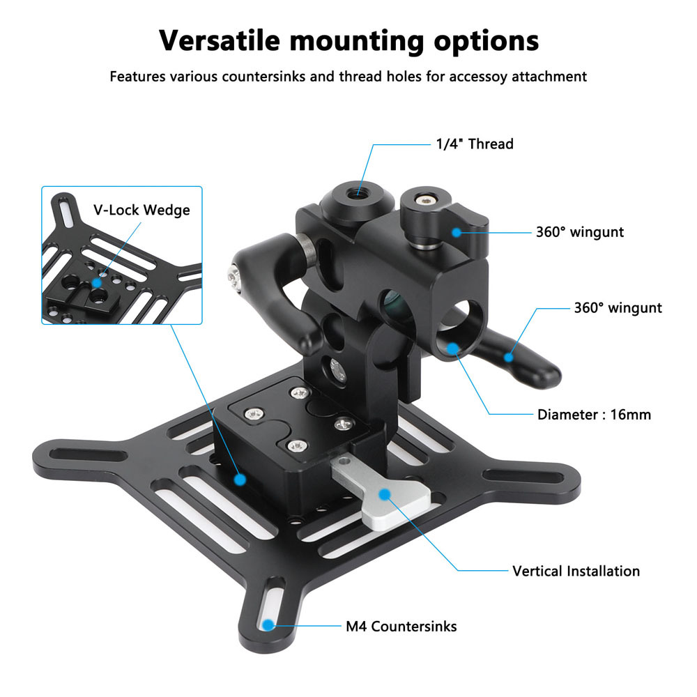 CAMVATE Adjustable VESA Monitor Bracket with 5/8" Pole Mount