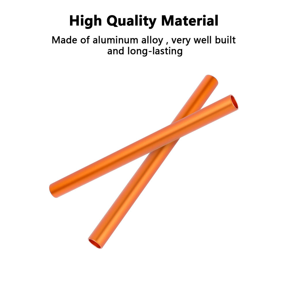 CAMVATE 15mm Aluminum Rod Pair (Red, 11.8")